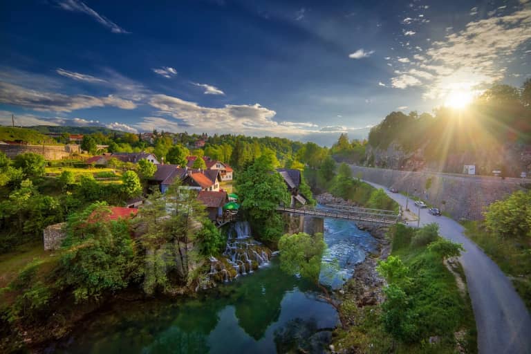Le village des moulins de Rastoke